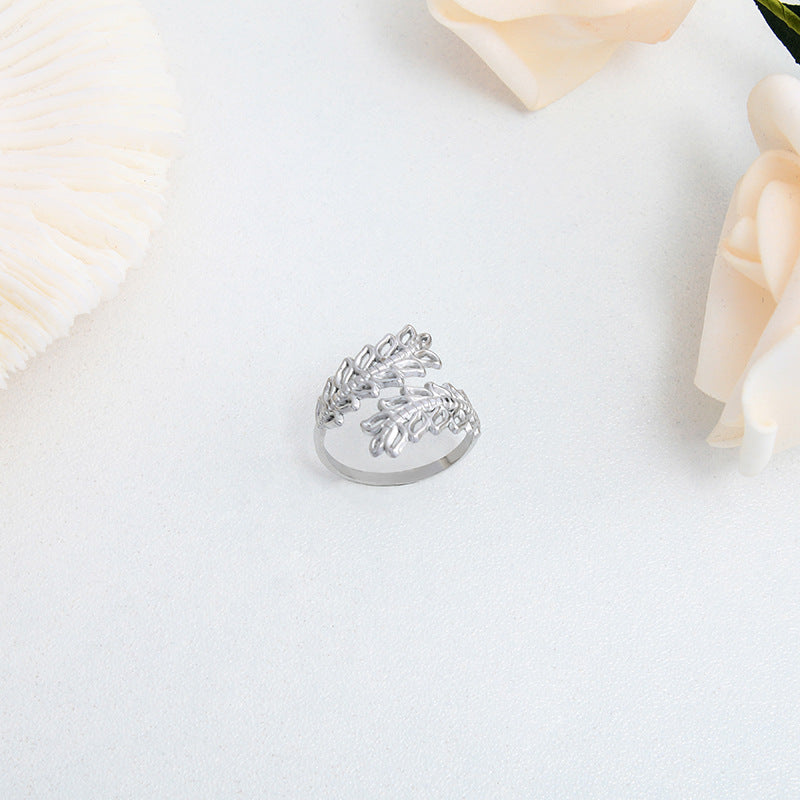 Anillo ajustable Leaf