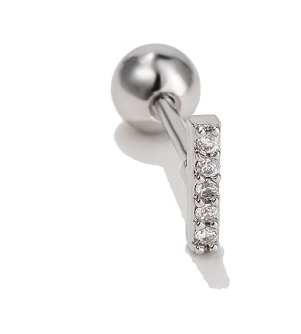 Piercing Silver Rectangular X 2