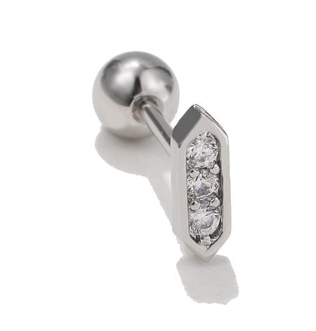 Piercing Silver Rombo X 2