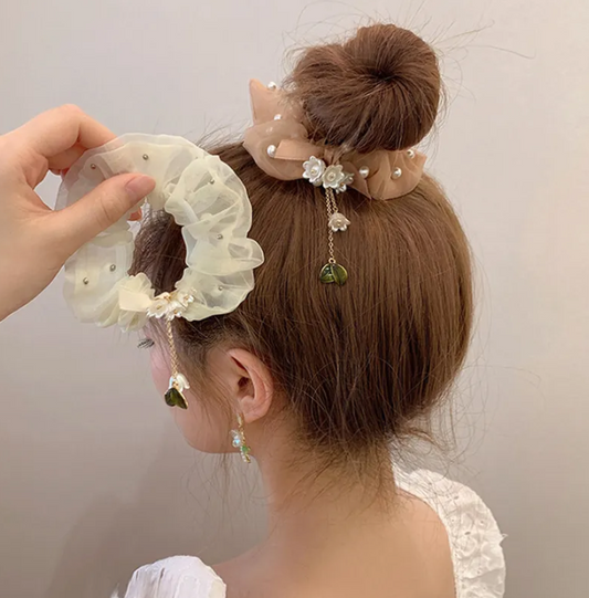 Scrunchie de seda pequeño