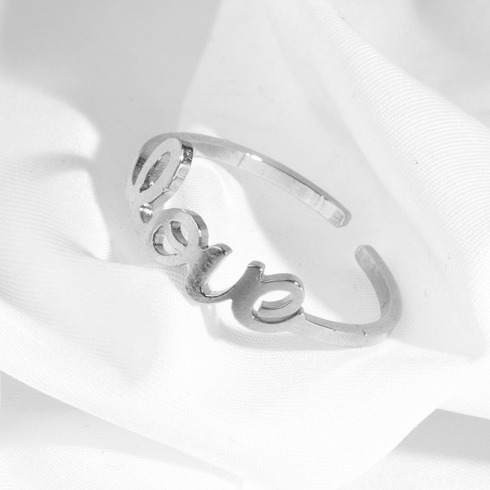 Anillo ajustable Love