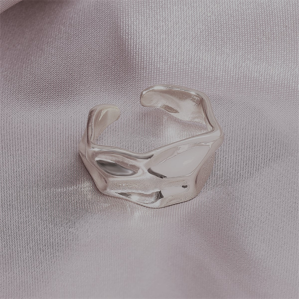 Anillo ajustable Wave