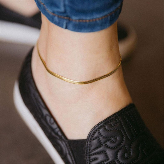Tobillera Snake Oro Rosa