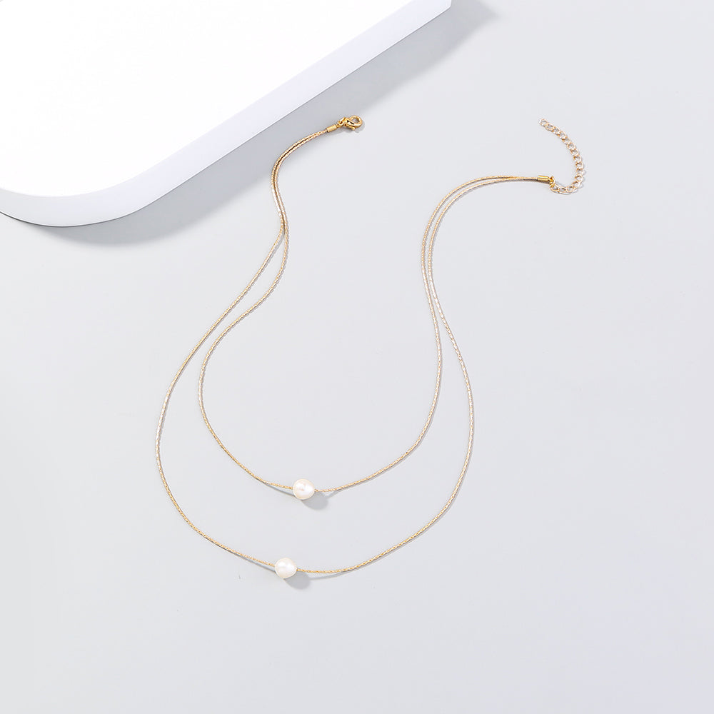 Collar de perlas Doble