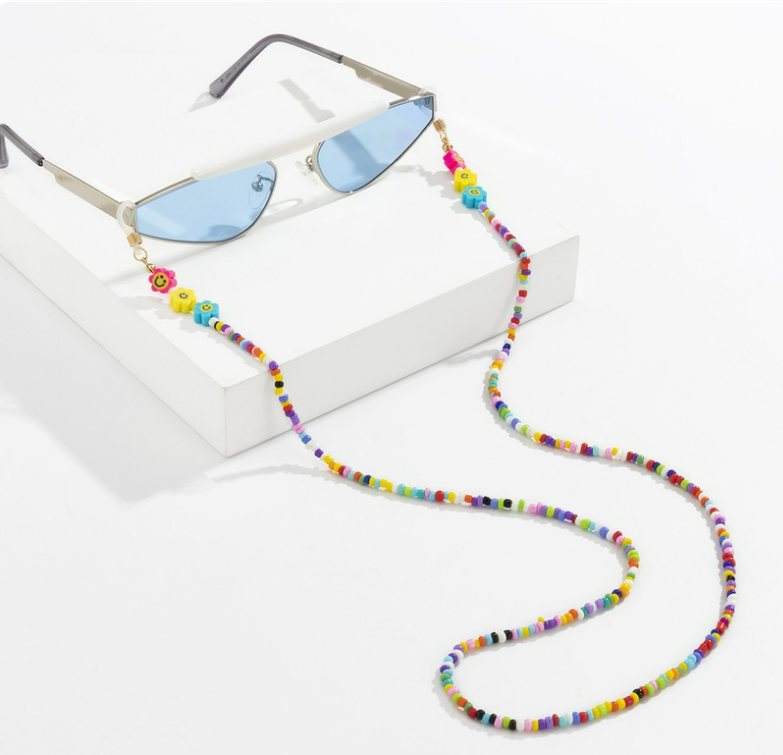 Cadena Gafas piedras de colores #15