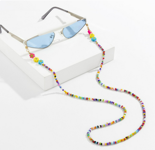 Cadena Gafas piedras de colores #15